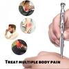 Double-headed Portable Stainless Steel Acupoint Massage Pen Ear Acupoint Massage Body Acupoint Pen Tool Earlobe Massage Stick