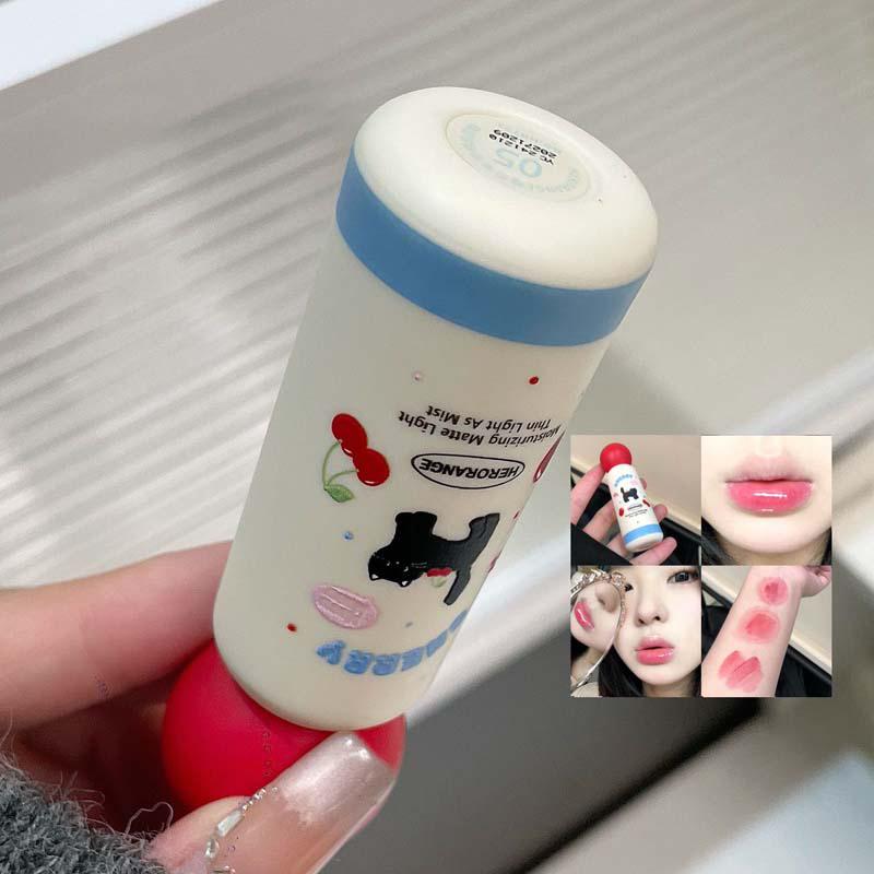 HERORANGE Meow Whisper Mirror Lip Gloss - Moisturizing Long-Lasting, Water-Glossy, Perfect for Spring/Summer