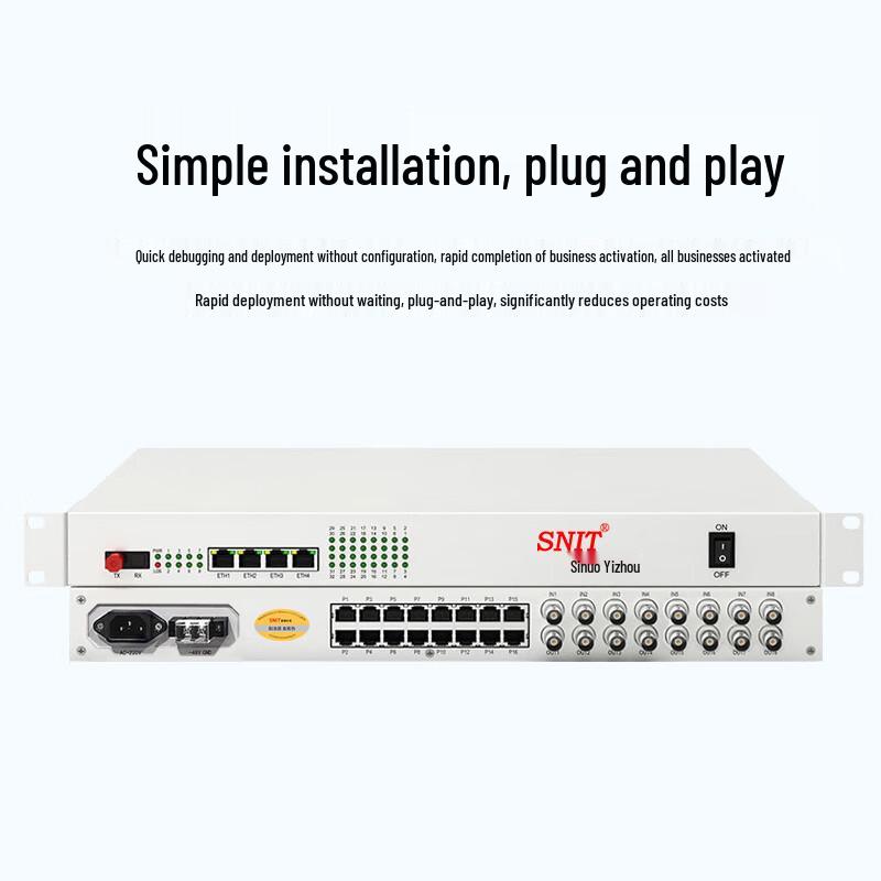 SNIT SN-8E1-16P-4FE(GL) Integrated Optical Transceiver