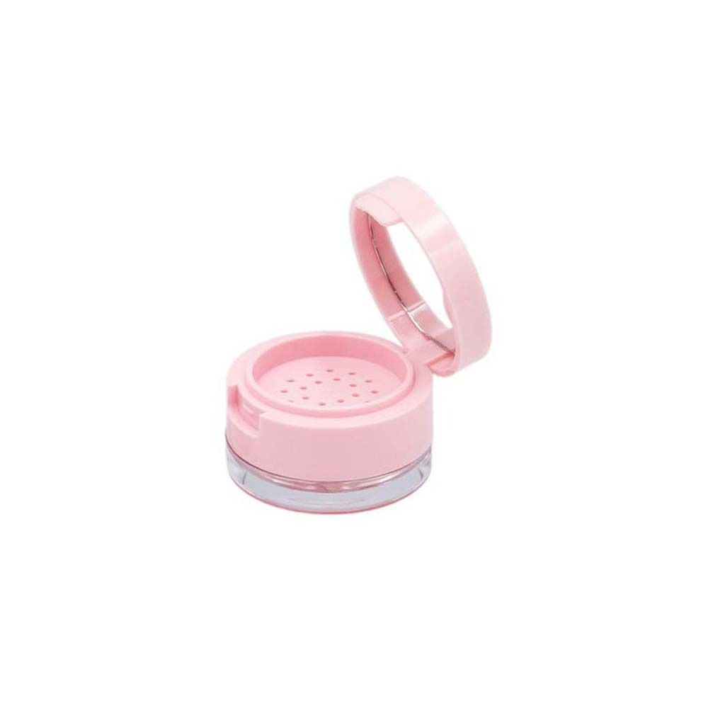 with Sieve Cosmetics Container Plastic Empty Powder Case Reusable Bulk Powder Box Lady