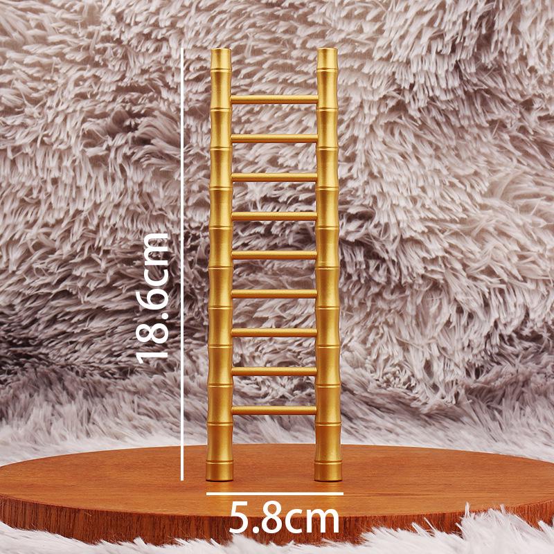 Brass Bamboo Ascending Cloud Ladder: Handcrafted Home Decor & Housewarming Gift