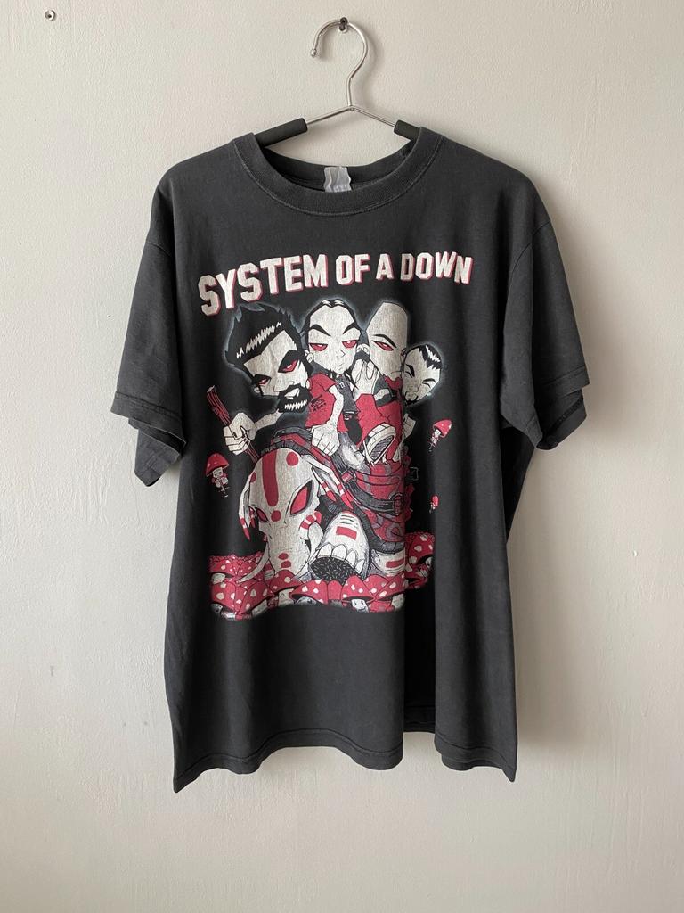 Vintage 90s System of a Down SOAD NU Metal rock t-shirt