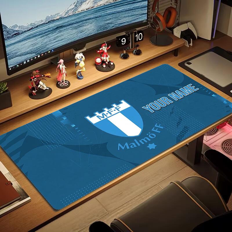 Custom Name Malm Ff Mouse Pad Large Gaming Table Cushion Nonslip Laptop Tablet Big Mousepad Xxl Mat Mini Pc Playmat With Lock Edge