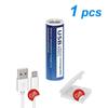 100% Capacity 1.5V AA Li-ion Battery 2800mWh Li-Polymer USB Rechargeable Lithium USB Battery AA+ USB Cable Line Toy KTV Multi-function Battery