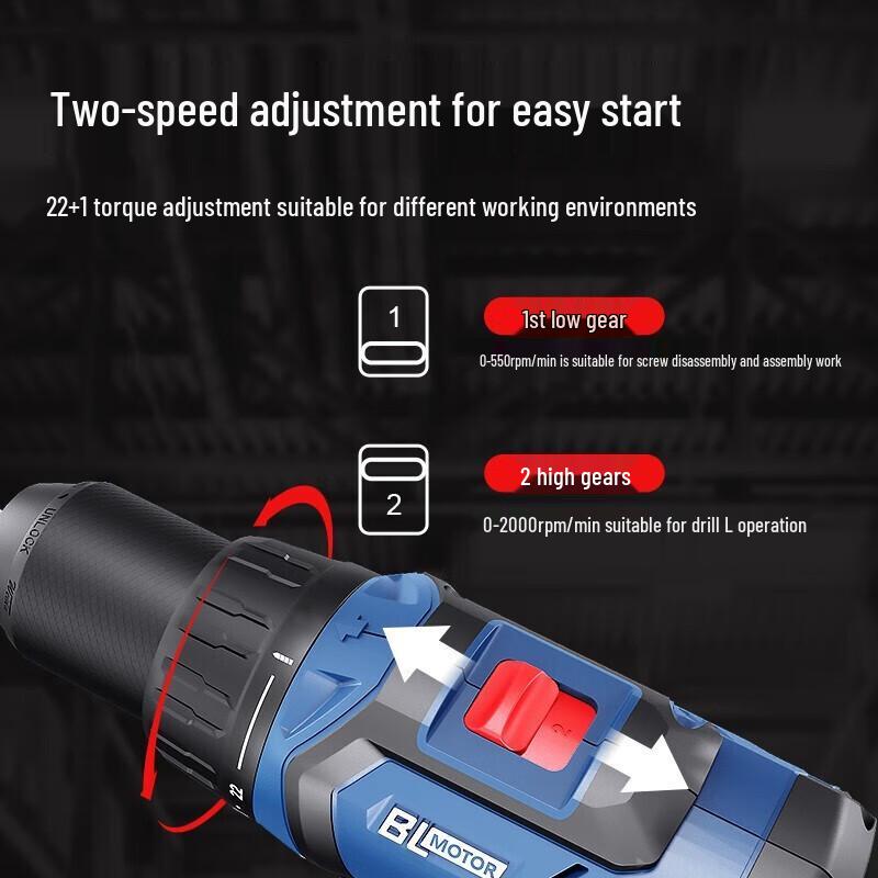 Бесщеточная аккумуляторная дрель/шуруповерт Dongcheng 20V (вилка CN) (адаптер в комплекте)