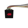 Car Red LED DRL Light Power On Off Switch Push Button Mirror Music Radar Switch with Wire For VW Jetta Golf 6 MK6 2006 - 2012
