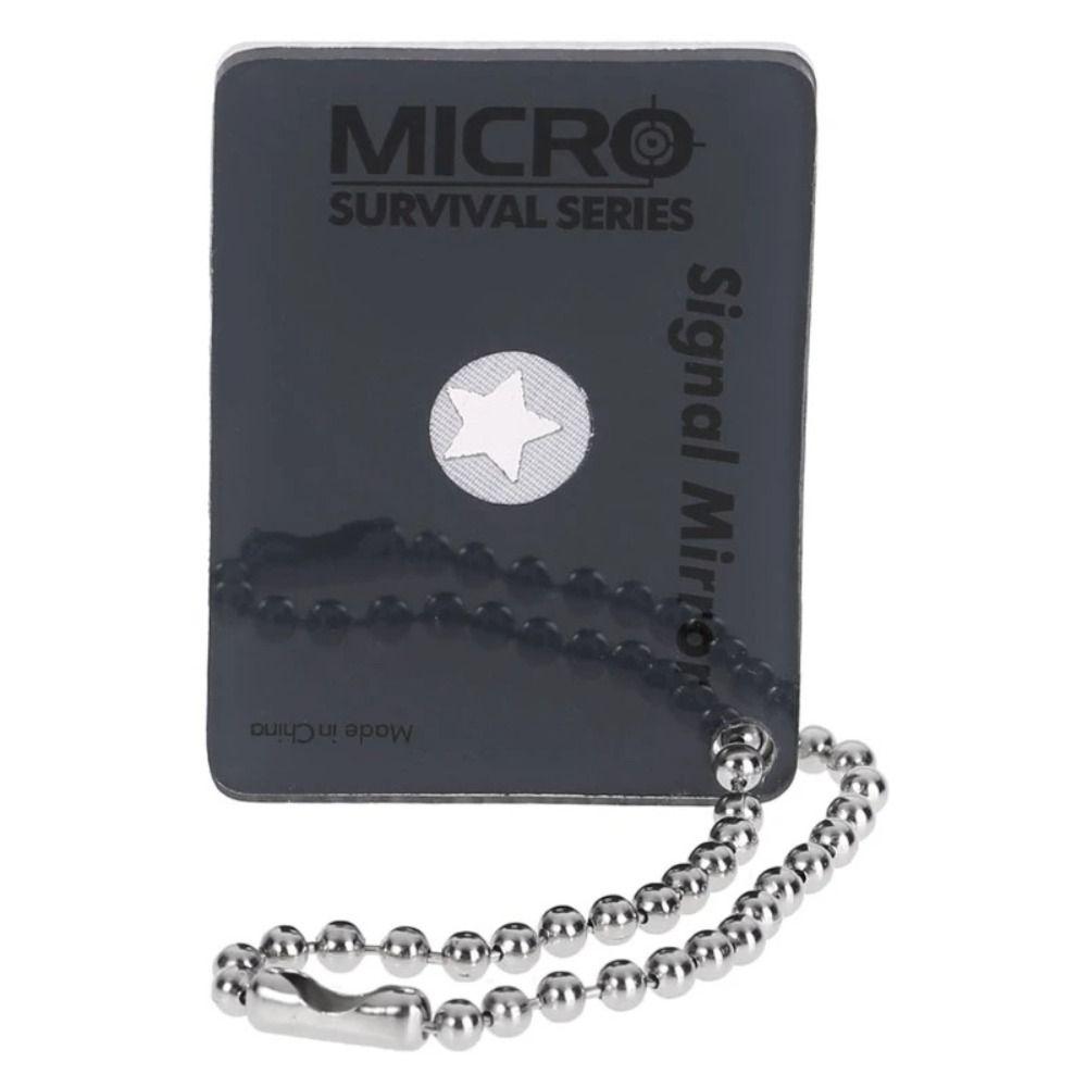 Reflective Rescue Mirror Practical Survival Mirror Outdoor Signal Mirror Outdoor Device