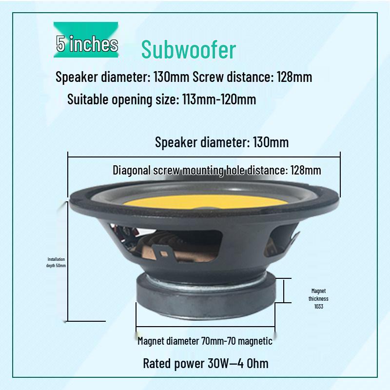 4-12 Inch Heavy Bass Car Subwoofer for Truck & Vehicle Audio