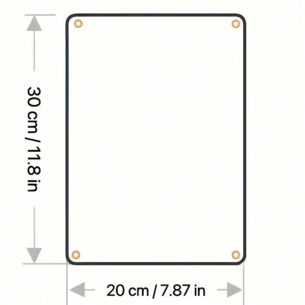 Винтажная деревенская металлическая табличка Декор для двора патио 20x30см