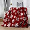 Snowflake Christmas Soft Film Plush Sofa Bed Throwing Cartoon  Blankets Modern Flannel Blanket Cover Gedruckt Bettdecke Geschenk