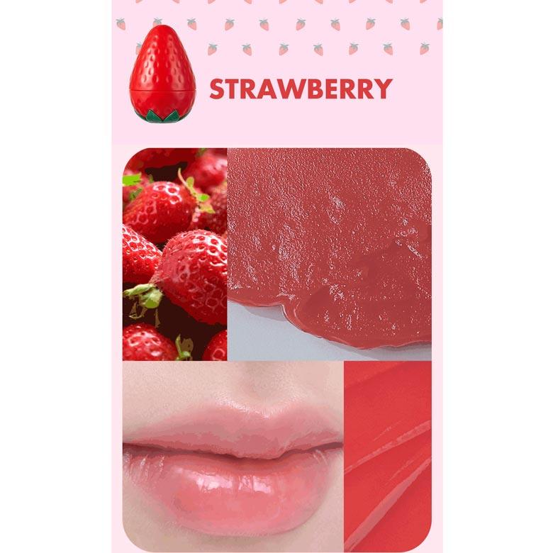 Tonymoly Мини фруктовый бальзам для губ Клубника 7г