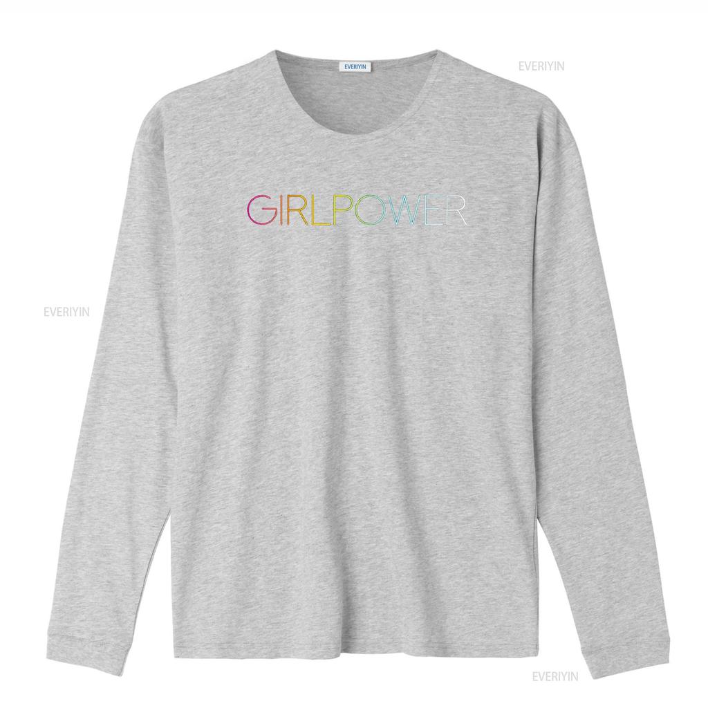 Girl Power T Shirt vintage Washed Comfortable fashion graphic Soft streetwear Stretched Top For Everyday Wear homme Casual