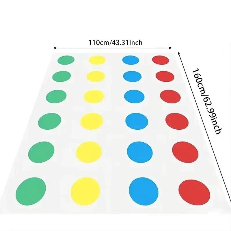 Twister Party Game - Family Indoor Outdoor Body Twisting Interactive Group Sports Toys for Children Adults Fun Aids