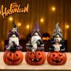 Halloween Ghostface Pumpkin Resin Dwarf Ornament Home Party Atmosphere Decoration Ornament