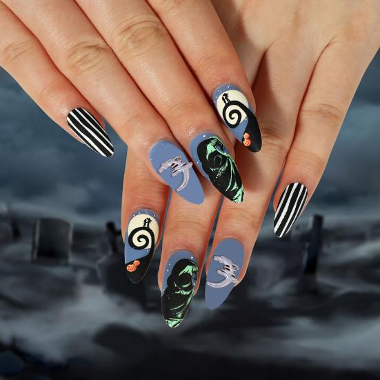 10 шт. Хэллоуин Череп Крест 3D Металлические Подвески для Нейл-арта Готический Панк Стиль Украшения Для Ногтей Аксессуары Для Маникюра DIY