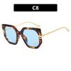 Irregular large frame sunglasses, new fashion sunscreen sunglasses, trendy personalized sunglasses, high-end women
