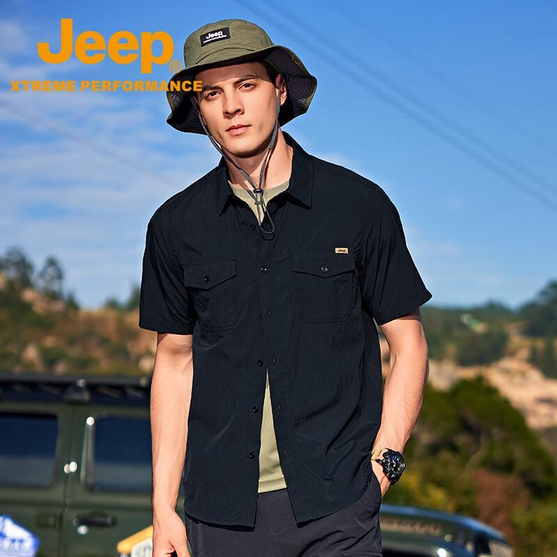JEEP Men's Water-Repellent Outdoor Shirt