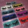 Free Sample 25mm Mink Eyelashes Vendor 3d Mink Lashes with Eyelash Packaging Box