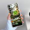Чехол для телефона Samsung Galaxy S26 S25 S24 S23 S22 Ultra S20 S21 FE 5G Plus Мягкий прозрачный чехол Милая lucky grass