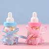 New Arrival Baby Shower Favors Milk Bottle Candy Box With Bear Lace For Table Decorations Free Shipping