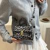 Винтажные сумки через плечо с леопардовым принтом Маленькие crossbody сумки из ПУ кожи для женщин Фирменные сумки