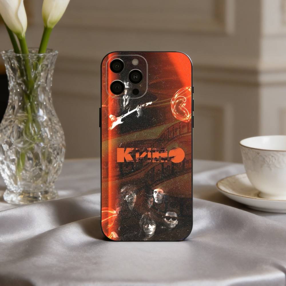 R-Russia Rock B-Band Viktor Tsoi K-Kino Phone Case For iPhone 17,16,15,14,13,12,11 Plus,Pro Max,XS,Soft Silicone Black Cover