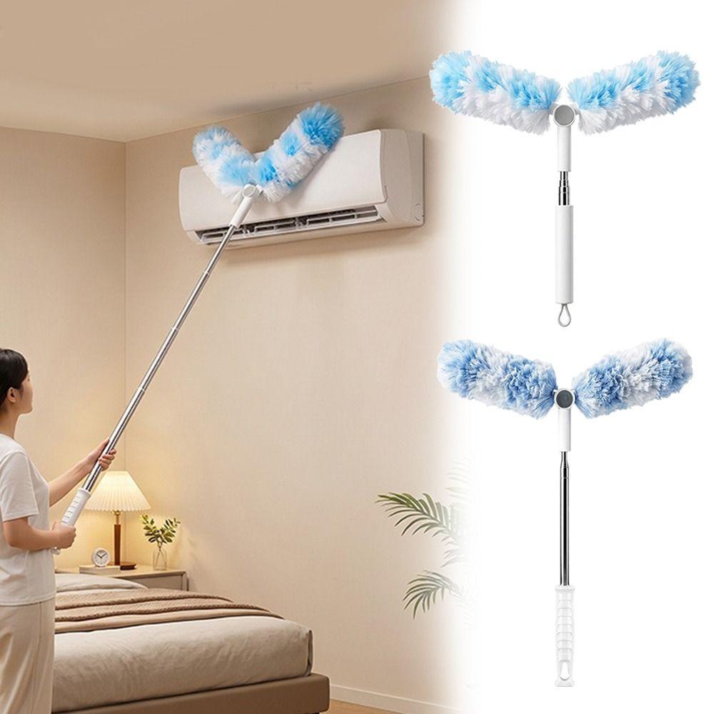 Extendable Handle Retractable Cleaning Duster Lightweight Cleaning Tool High Reach Cleaning
