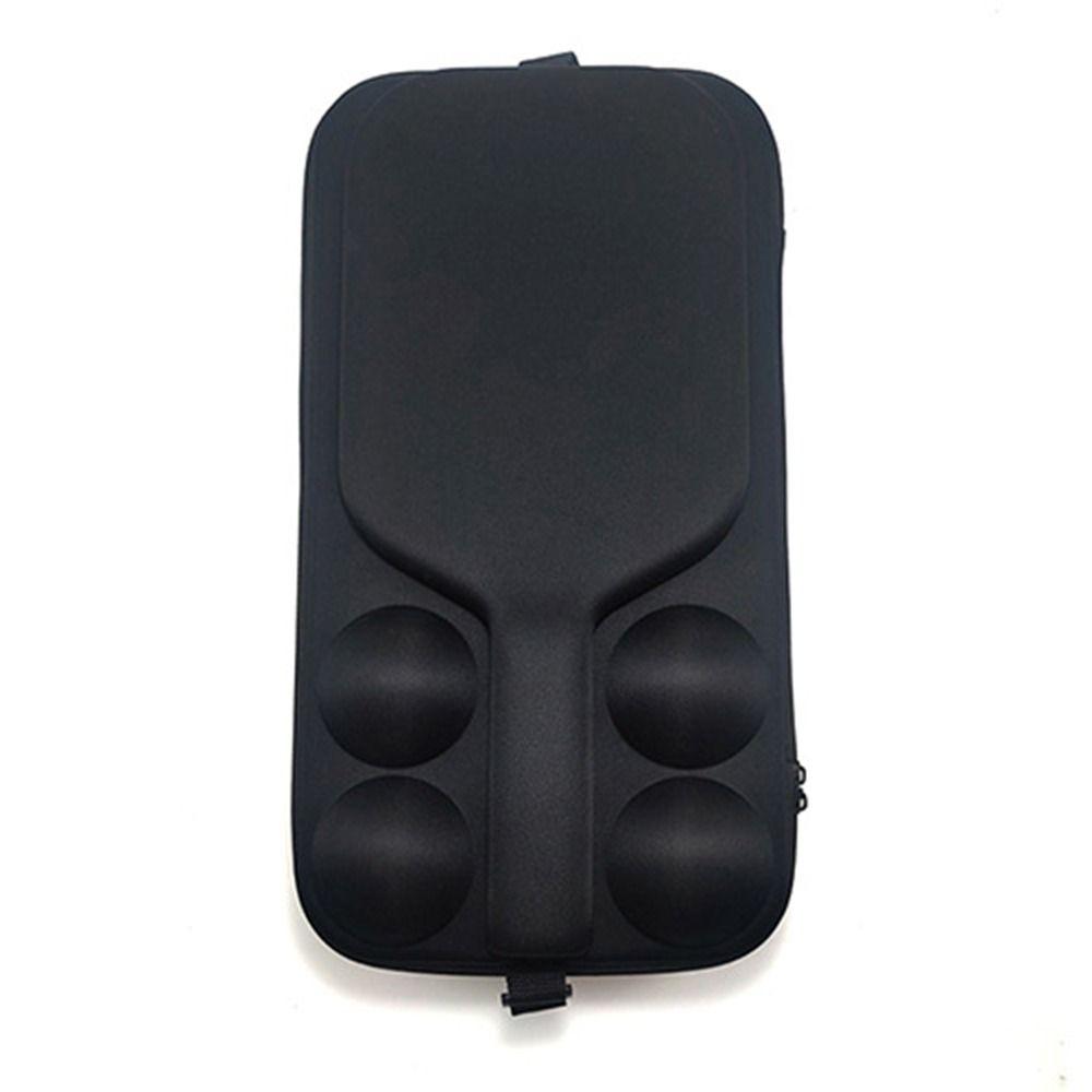 Чехол для хранения ракеток для пиклбола из ЭВА, водонепроницаемый органайзер для ракеток, вмещает 2 ракетки и 4 мяча