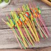 50pcs Colorful Juice Mix Color Plastic Straws Party Tableware Umbrella Drinking Straw Bar Supplies