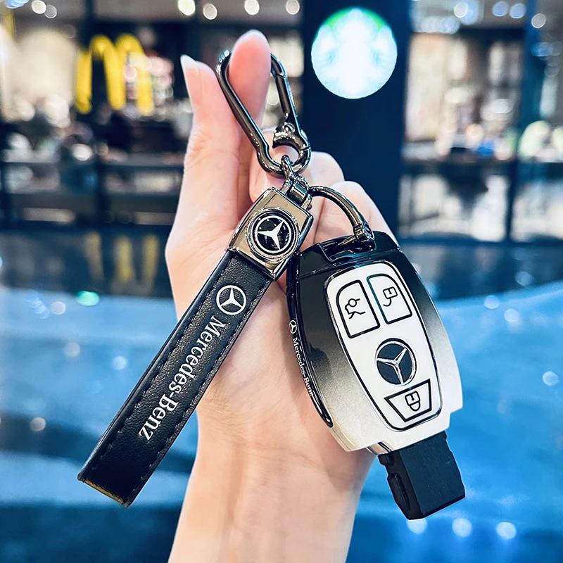 RPO5 Car Key Case Cover for Mercedes Benz 2022 C S Class W206 W223 S350 C260 C300 S400 S450 S500 Key Shell Protector