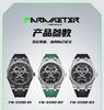 Mark Huafei Men's Watch Night Light Waterproof Hollow Polygonal Quartz Watch Male Youth Student Watch