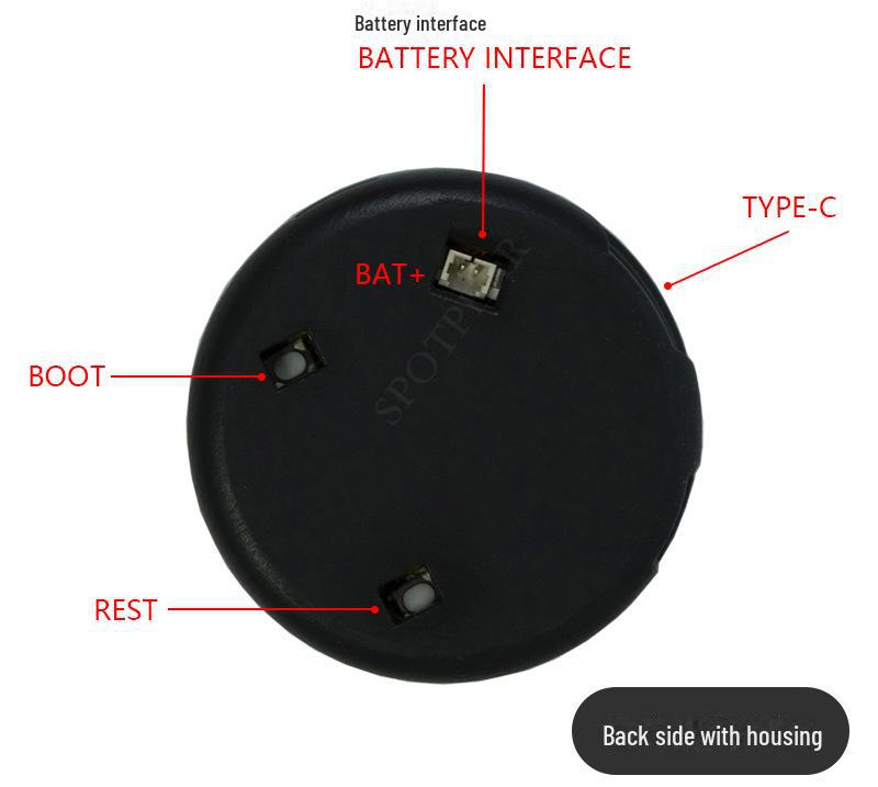 1.28" Circular LCD Development Board with Touchscreen, ESP32-C3 Microcontroller, WiFi, Bluetooth, and Technical Support