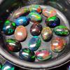 Ring Size Calibrated 14x10 MM Size Oval Shape Opal Lot, Multi Flashy Ethiopian Opal Cabochon, Opal Gemstone Lot.