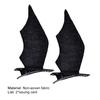 2Pcs Devil Wings Hair Clip Eye-catching Anti Slip Styling Accessories Cosplay Party Bat Wings Hairpin for Festival