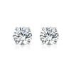 Silver Plated Earrings S925 Silver Earrings Fashionable 6MM Zircon Earrings Simple Jewelry