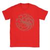 Men's House of TARGARYEN King's T Shirts  100% Cotton Tops Awesome Short Sleeve Round Collar Tee Shirt Party T-Shirt