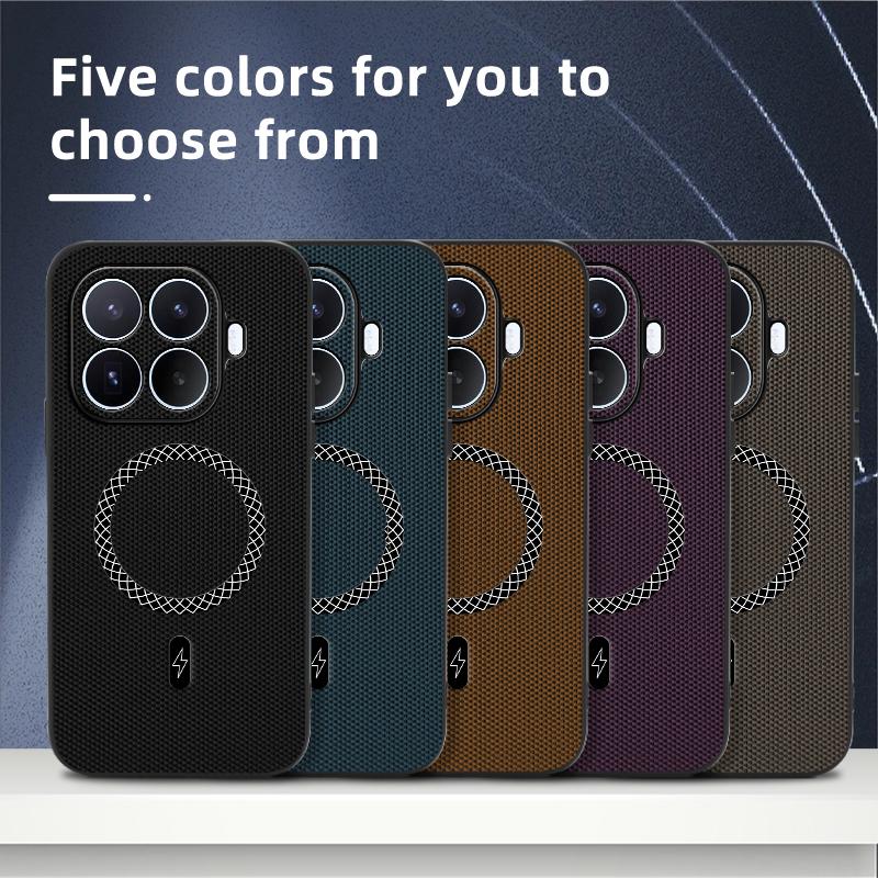 Чехол для Xiaomi 17T Pro, из ткани с текстурой, с магнитным кольцом, противоскользящий, тонкий, защитный чехол для телефона для Xiaomi 17T 17tPro