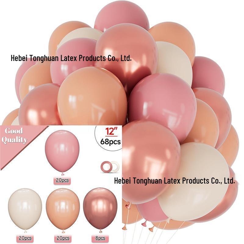 New Year Matte Glitter Metallic Latex Balloon Set for Decorative Photo Atmosphere