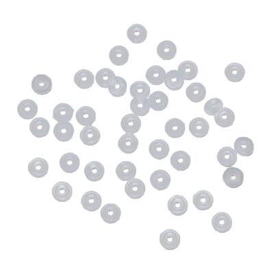 100 шт. силиконовые резиновые пробки, кольца, подвески, браслеты, совместимые для использования отдельно или с зажимом, разделительные бусины