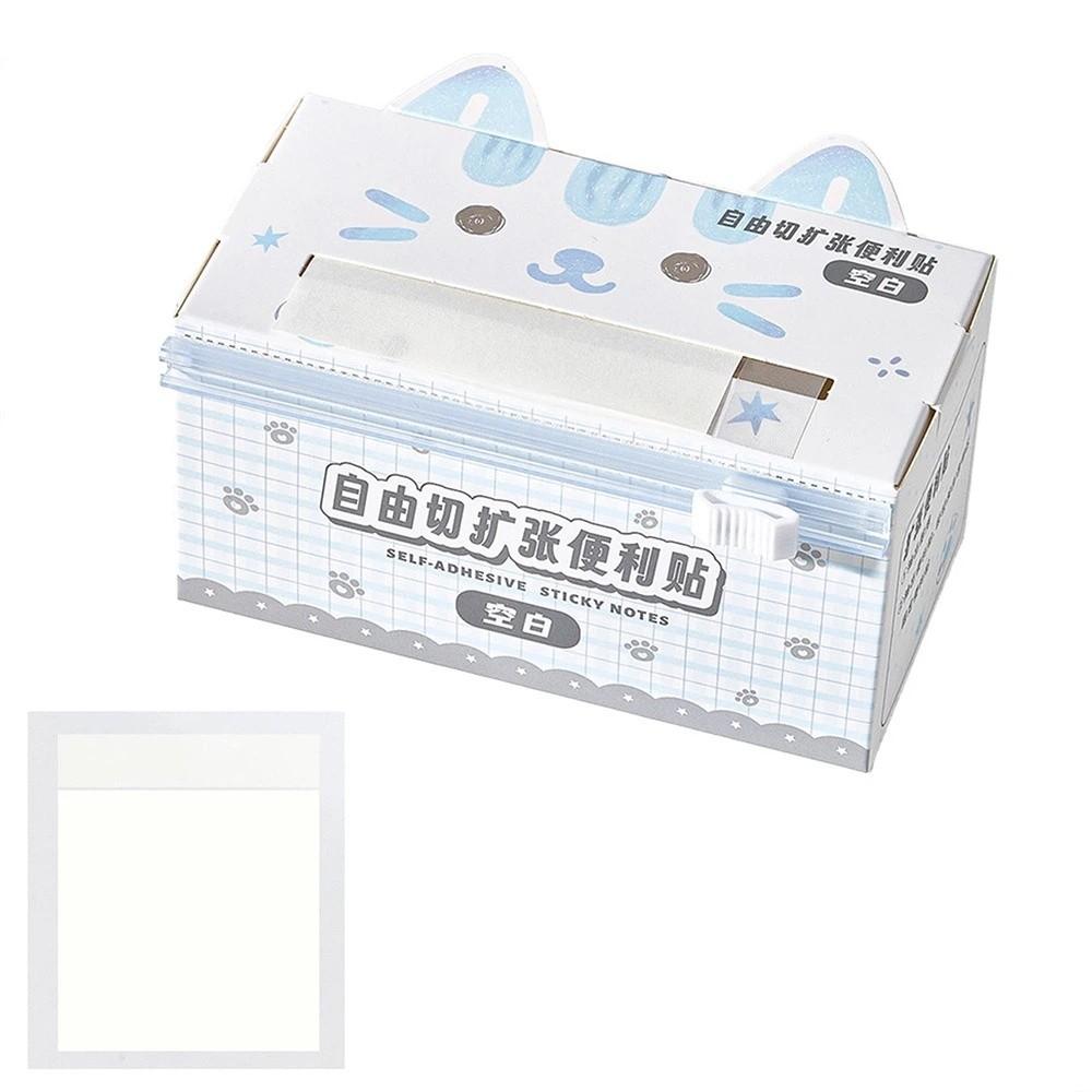 Kawaii Cartoon Notepads Creative Square Writing Pad Pull-out Sticky Notes School Supplies
