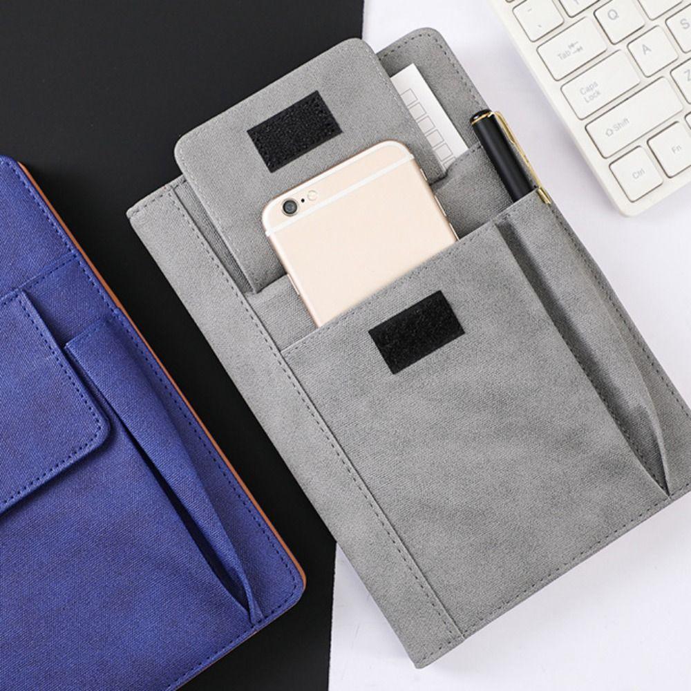 Ретро-блокнот с карманом для списка дел, многофункциональный блокнот из искусственной кожи для студентов