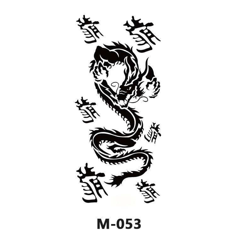 Customize Wolf Dragon Spider Scorpion Animal Temporary Tattoo Designs for Man