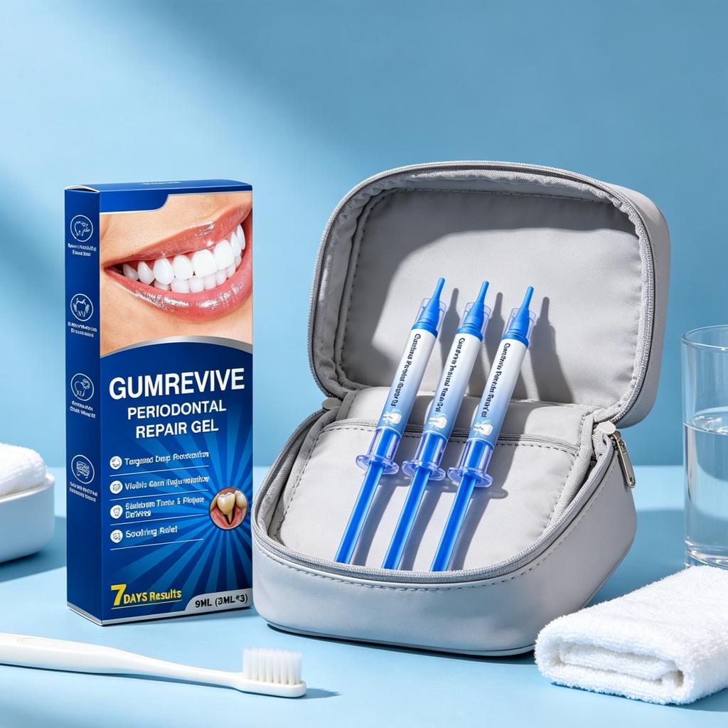 Гель для ухода за деснами Gumrevive 9 мл (3 мл × 3 шт.), Бережный уход за деснами и свежее дыхание