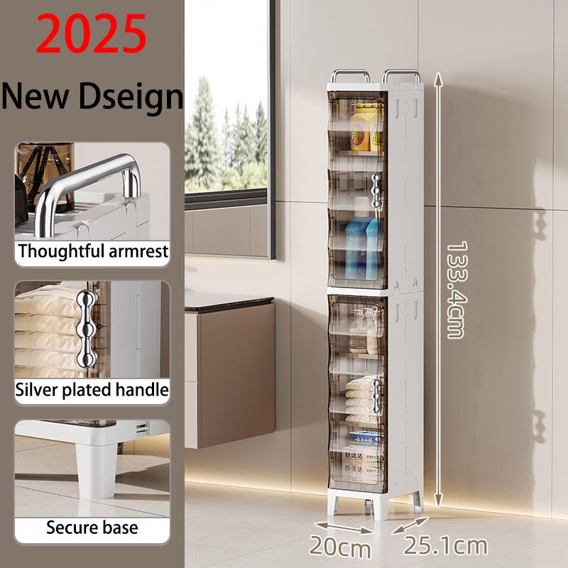 Туалет для хранения Catbinet Полка для ванной комнаты Шкаф для хранения в щелях Простой многоуровневый шкаф для хранения вещей Напольный многофункциональный шкаф для хранения вещей