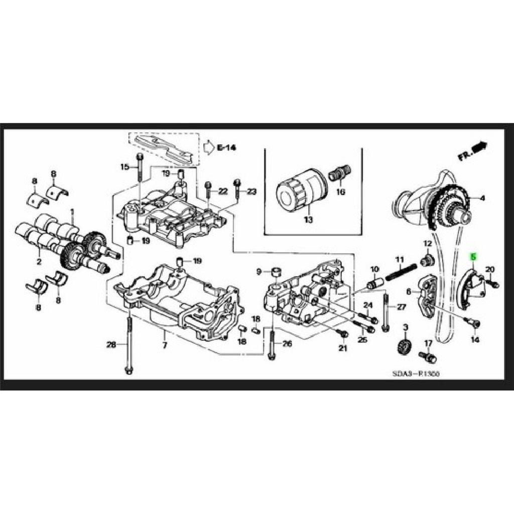 New Balancer Shaft Chain Tensioner For Honda K20 / K24 Replace # 13450-RAA-A02