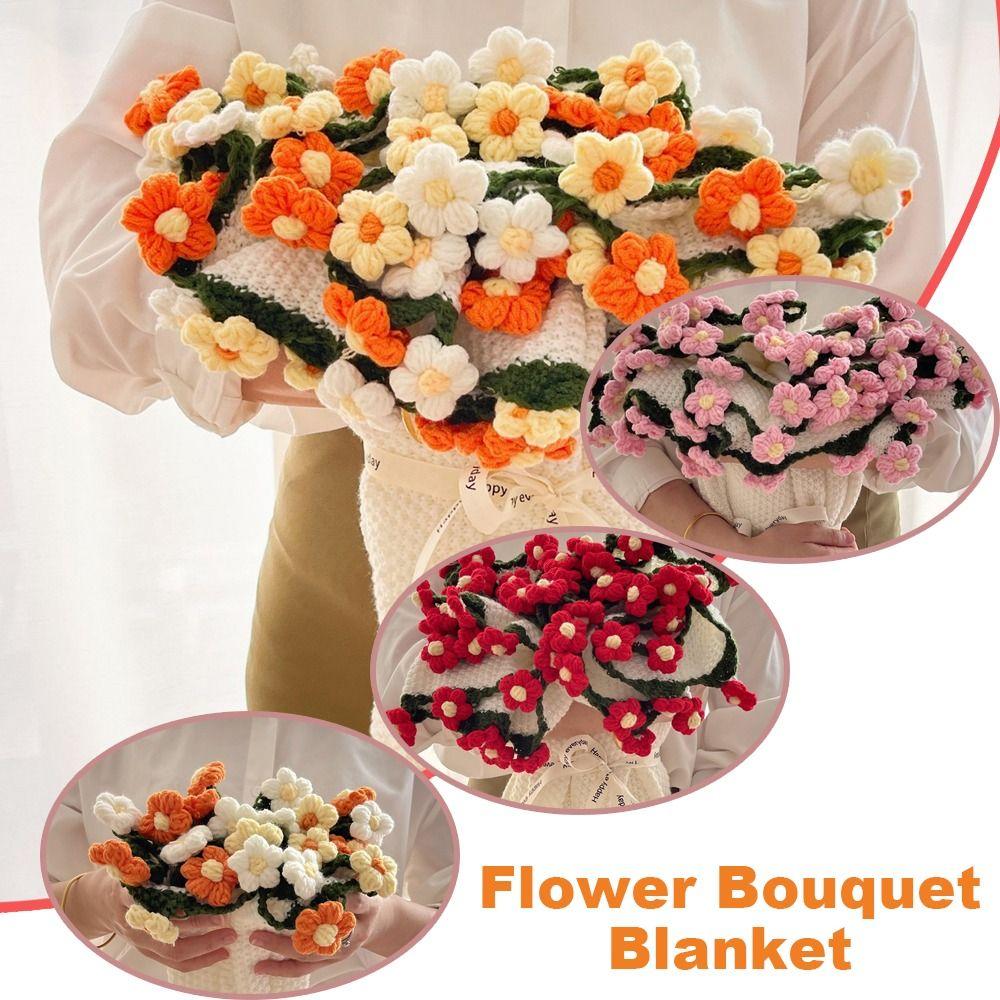 Ромашка Вязаный Крючком Вязаные Цветы Плед Романтичный Детский Плед День Святого Валентина