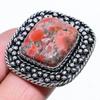 Яшма Леопардовая Кожа Ручной Работы Серебро 925 Пробы Подарочное Кольцо Размер 10 I5w11