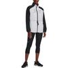 Under Armour Color Block Semi-Transparent Zip Collar Jacket Women Jackets Black 1378622-001