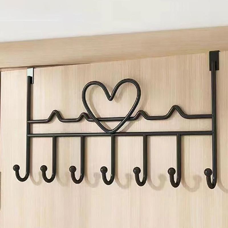 Door Behind Hook Storage Wall Hanging Clothes Hanger Hook Punch-Free Hanger Bedroom Organizer Storage Accessories