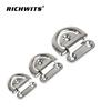 Stainless Steel 316 D-Shaped Mirror Polished Yacht Mooring Ring Deck Fitting